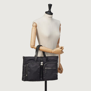 Hey Double Pocket Tote M Black