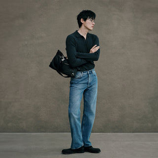 Hey Double Pocket Tote M Black