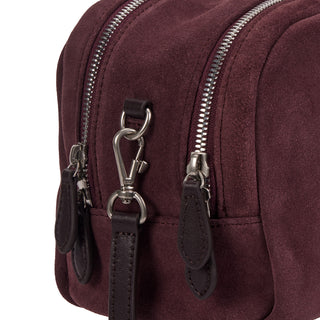 Halfmoon Two Block Suede Tote S Wine