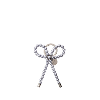 Pearl Ribbon Charm Grey