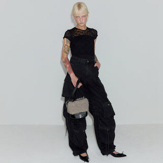 [予約販売/12月中旬入荷] Perfec Fuzzy Shoulder S Black