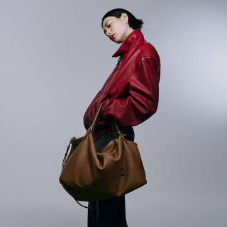 [予約販売/11月上旬入荷] One Eleven Pucker Tote L Camel