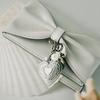 Heart Memory Charm Piccolo Silver