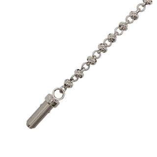 Metal Weaving Bullet Chain Silver