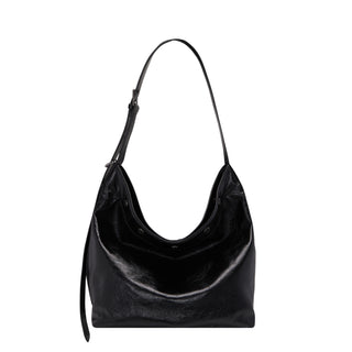 Perfec Button Up Soft Hobo L Black