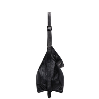 Perfec Button Up Soft Hobo L Black