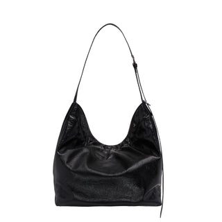 Perfec Button Up Soft Hobo L Black