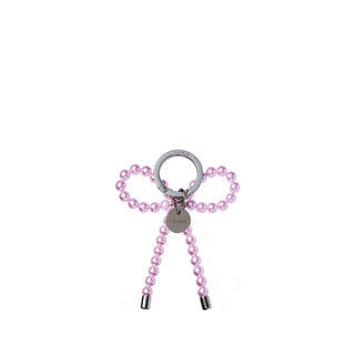 Pearl Ribbon Charm Pink