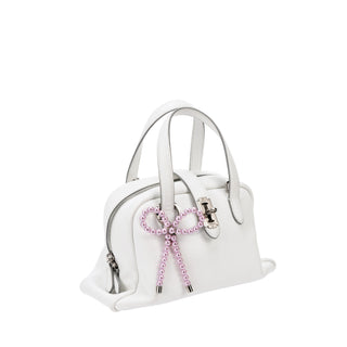 Pearl Ribbon Charm Pink