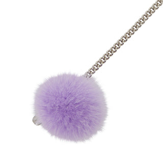 Tiny Pompom Bullet Chain Purple