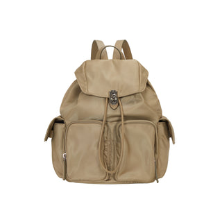 Hey Double Pocket Backpack M Beige