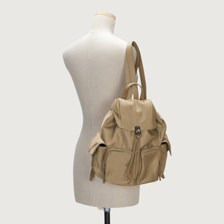 Hey Double Pocket Backpack M Beige