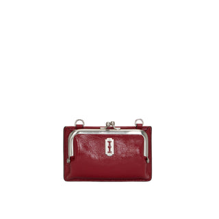 Occam Frame Chain Card Wallet Berry Red