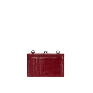 Occam Frame Chain Card Wallet Berry Red