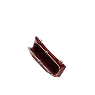 Occam Frame Chain Card Wallet Berry Red