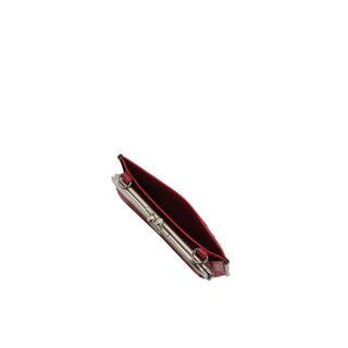 Occam Frame Chain Card Wallet Berry Red