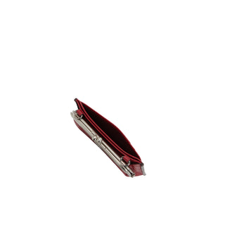 Occam Frame Chain Card Wallet Berry Red