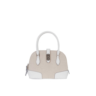 Festone Round Tote S White