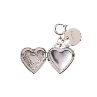 Heart Memory Charm Piccolo Silver