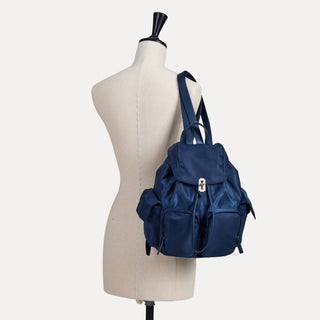 Hey Double Pocket Backpack M Navy