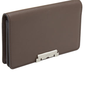 Perfec Crop Card Wallet Dark Brown