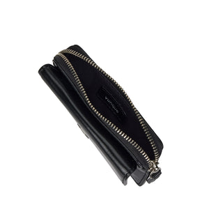 Perfec Slim Zipper Card Wallet Black