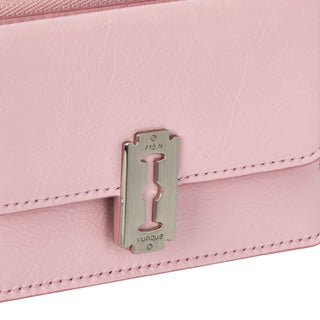 Perfec Slim Zipper Card Wallet Pale Pink