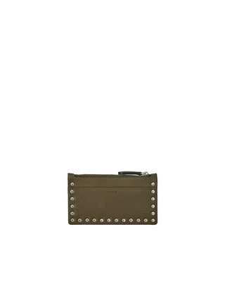 Perfec Rider Zipper Card Wallet Burn Brown