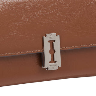 [RENEWAL] Perfec Essence Zipper Card Wallet Camel