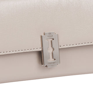 [RENEWAL] Perfec Essence Zipper Card Wallet Oat Beige