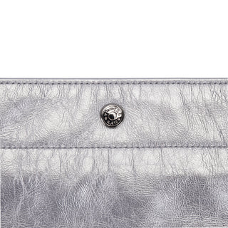 Perfec Button Up Soft Hobo S Silver