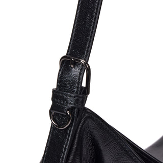 Perfec Button Up Soft Hobo Piccolo Black