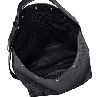 Perfec Button Up Net Hobo L Black