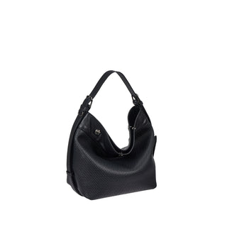 Perfec Button Up Net Hobo Piccolo Black