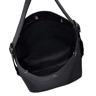 Perfec Button Up Net Hobo Piccolo Black