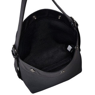 Perfec Button Up Net Hobo Piccolo Black