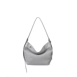 Perfec Button Up Net Hobo Piccolo Foggy Grey