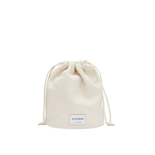 Perfec Drawstring Pouch M Ivory