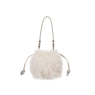 Fuzzy Pouch Ivory