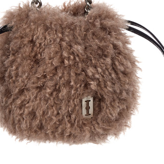 Fuzzy Pouch Taupe