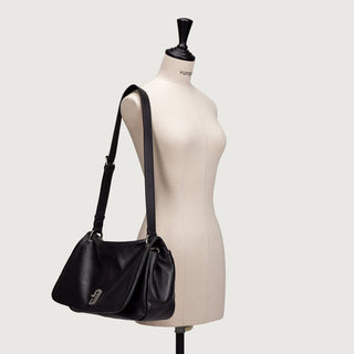 Perfec Talk About It Flap Shoulder L Black