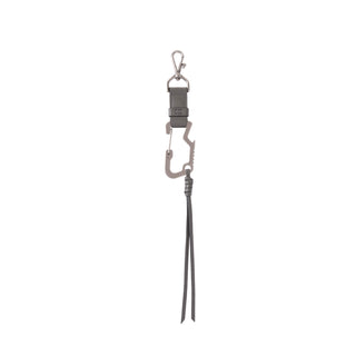 Tie Leather Charm Ash Khaki