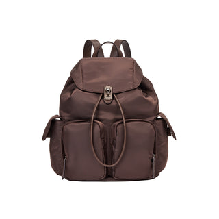 Hey Double Pocket Backpack M Choco Brown