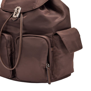 Hey Double Pocket Backpack M Choco Brown