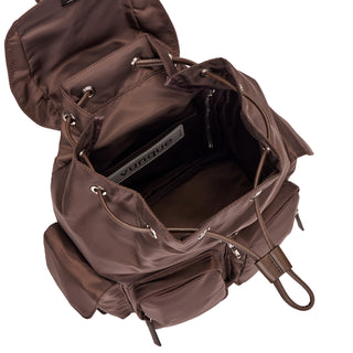 Hey Double Pocket Backpack M Choco Brown