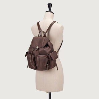 Hey Double Pocket Backpack M Choco Brown