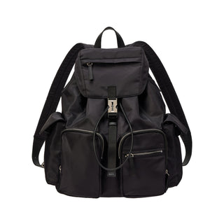 Hey Double Pocket Backpack L Black