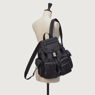 Hey Double Pocket Backpack L Black