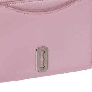 Halfmoon Wave Zipper Card Wallet Mellow Pink