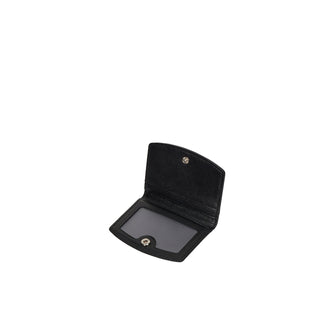 Halfmoon Round Photo Card Wallet Black